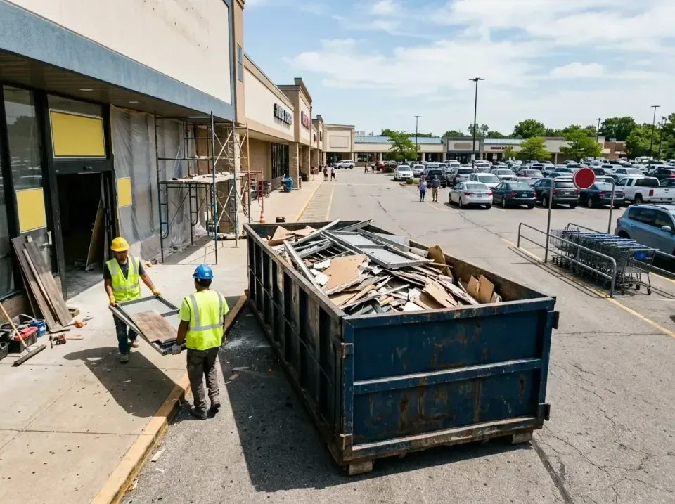 retail-store-renovation-debris-003 — frequently asked questions, Roll-off Dumpster Rentals in Melody Hill, IN